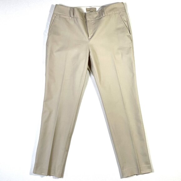 Banana Republic Pants - Banana Republic Jackson Curvy Fit Size 10P Stone Color Cotton Stretch